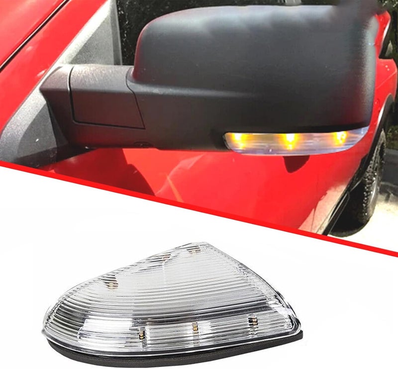 Wocch Front Mirror Turn Signal Puddle Light Compatible with Dodge Ram 1500 2009-2018,Side Marker LED Light Lamp Assembly for Ram 2500 2010-2018,2019-2021 Ram 1500 Classic Replace 68232479AA （Left Driver） - Image 1